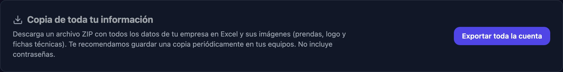 Copia de toda tu información