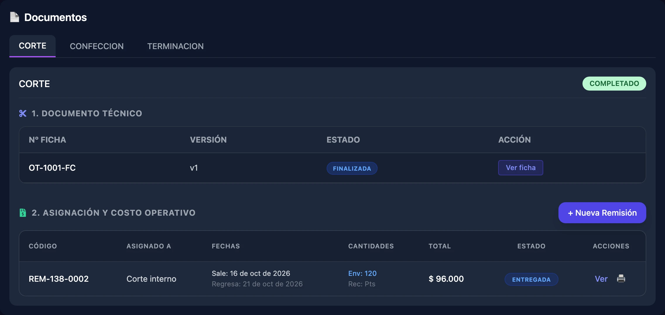 Documentos de la OT